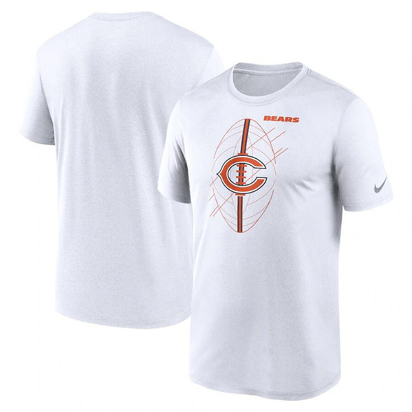 Men's Chicago Bears White Legend Icon Performance T-Shirt